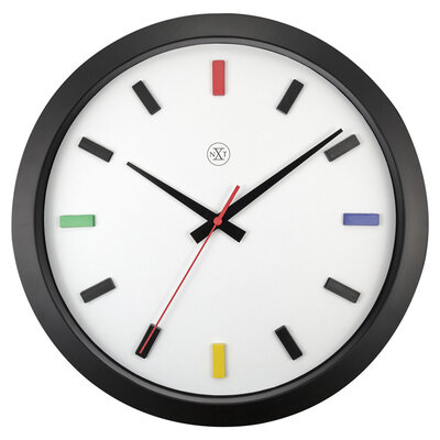 NeXtime NX-7362DI Kleurrijke Wandklok - 36cm - Stille Klok - Multicolor - NXt By - 